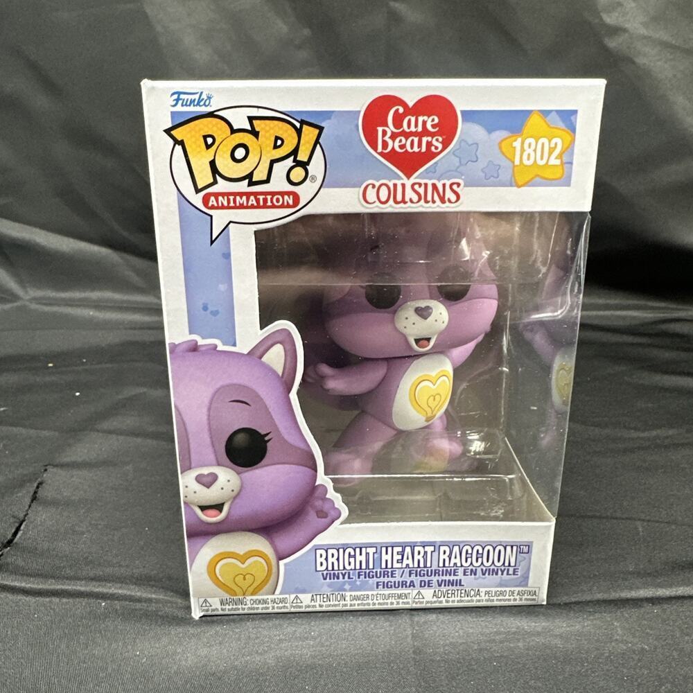 Funko! Pop Animation Care Bear Cousins Cozy Heart Penguin Bright Heart Raccoon - Picture 2 of 12